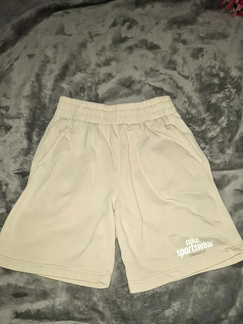 Nike Athletic Shorts in Cream